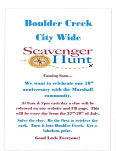 Scavenger Hunt at Boulder Creek